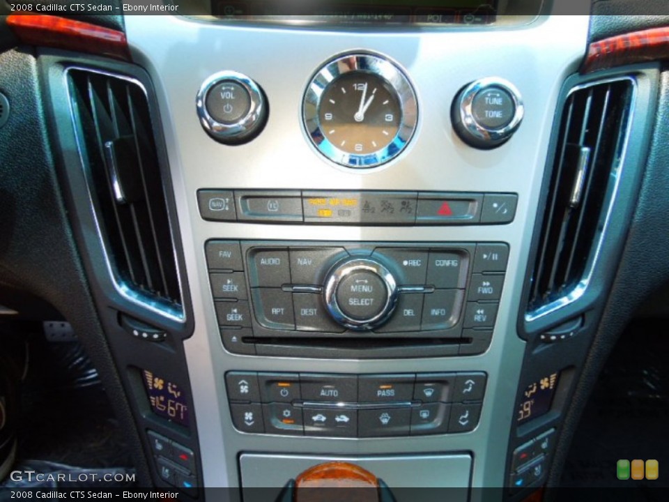 Ebony Interior Controls for the 2008 Cadillac CTS Sedan #68166486
