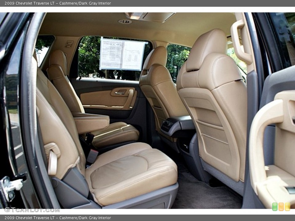 Cashmere/Dark Gray Interior Rear Seat for the 2009 Chevrolet Traverse LT #68167020