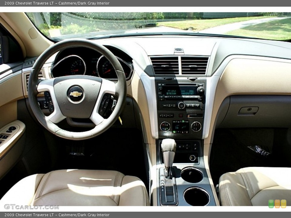 Cashmere/Dark Gray Interior Dashboard for the 2009 Chevrolet Traverse LT #68167116