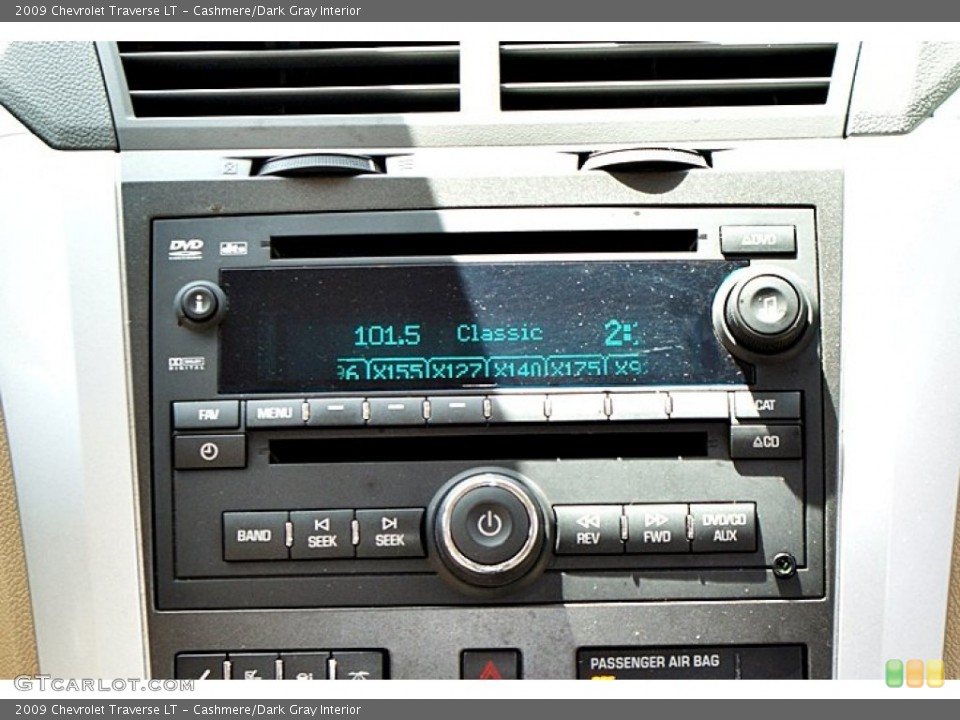 Cashmere/Dark Gray Interior Audio System for the 2009 Chevrolet Traverse LT #68167230