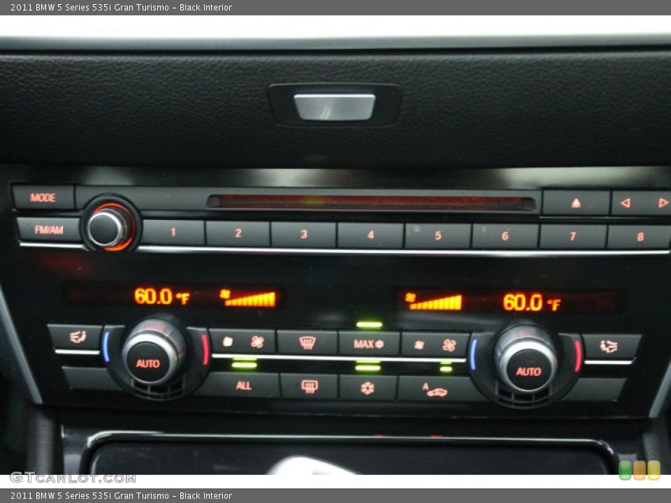 Black Interior Controls for the 2011 BMW 5 Series 535i Gran Turismo #68171127