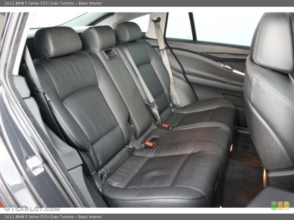 Black Interior Rear Seat for the 2011 BMW 5 Series 535i Gran Turismo #68171163