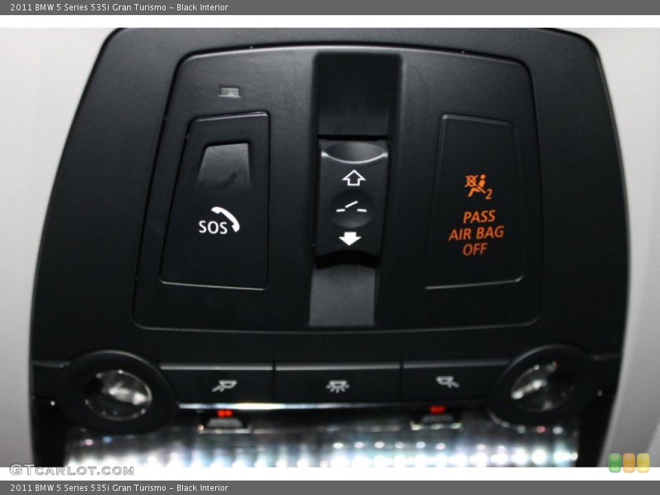 Black Interior Controls for the 2011 BMW 5 Series 535i Gran Turismo #68171223