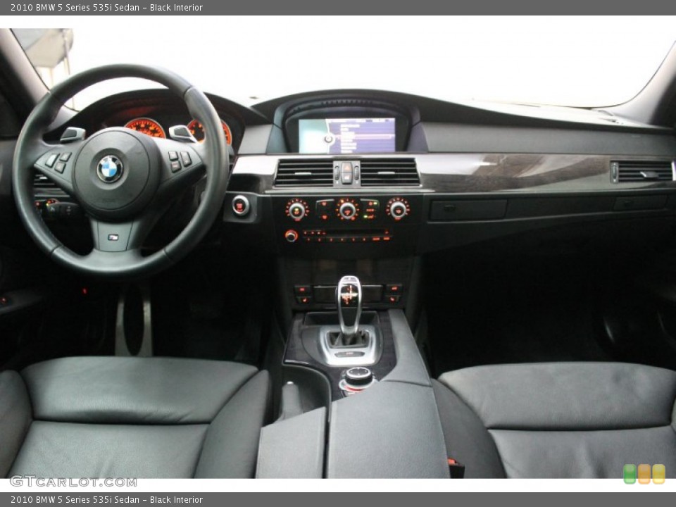 Black Interior Dashboard for the 2010 BMW 5 Series 535i Sedan #68171490