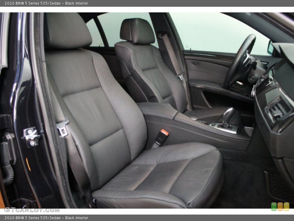 Black Interior Front Seat for the 2010 BMW 5 Series 535i Sedan #68171517