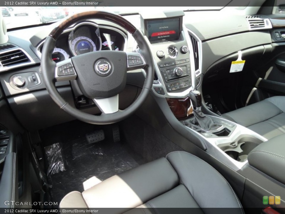 Ebony/Ebony Interior Prime Interior for the 2012 Cadillac SRX Luxury AWD #68173011
