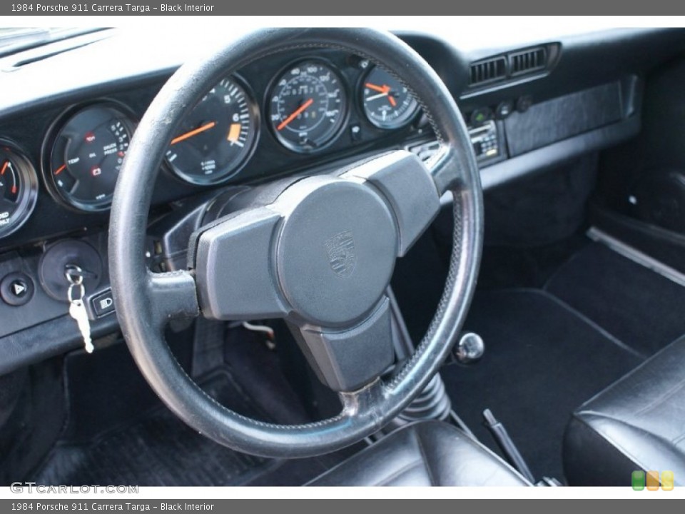 Black Interior Steering Wheel for the 1984 Porsche 911 Carrera Targa #68173641