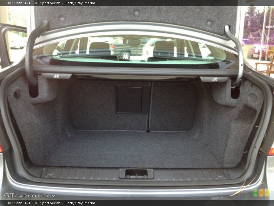 Black/Gray Interior Trunk for the 2007 Saab 9-3 2.0T Sport Sedan #68174856
