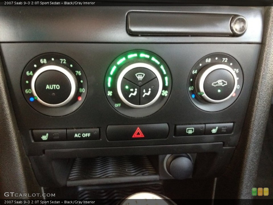 Black/Gray Interior Controls for the 2007 Saab 9-3 2.0T Sport Sedan #68174895