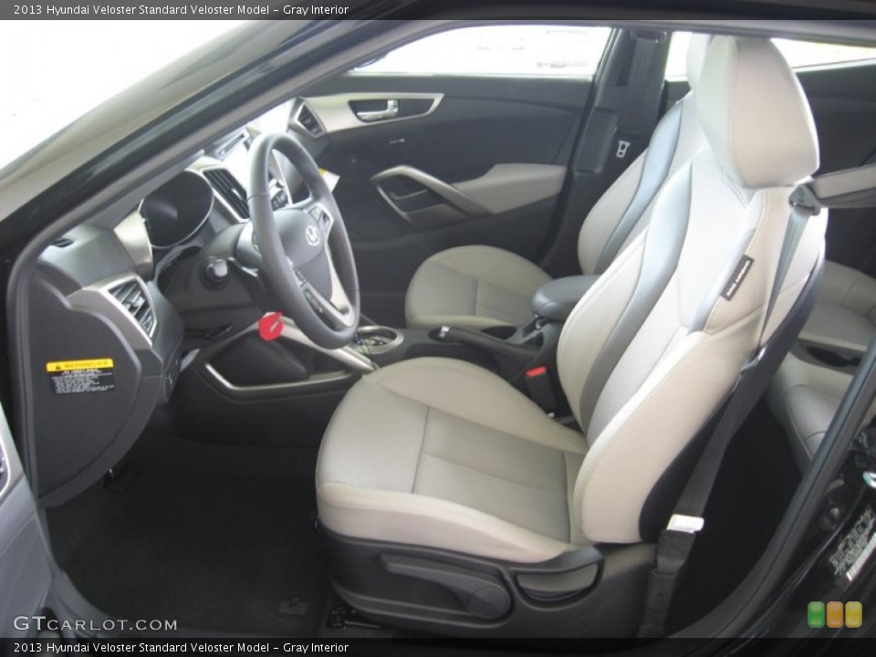 Gray Interior Photo for the 2013 Hyundai Veloster  #68176503