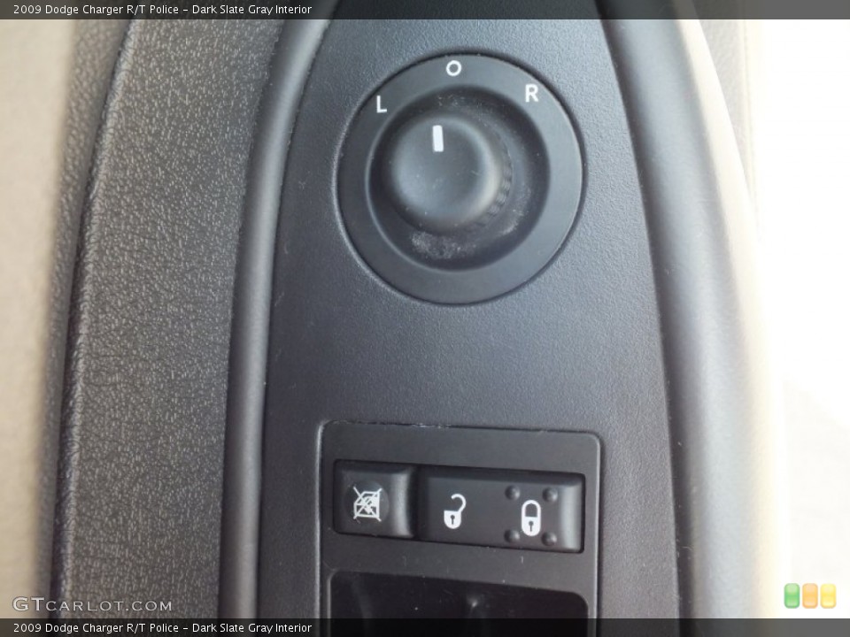 Dark Slate Gray Interior Controls for the 2009 Dodge Charger R/T Police #68177262