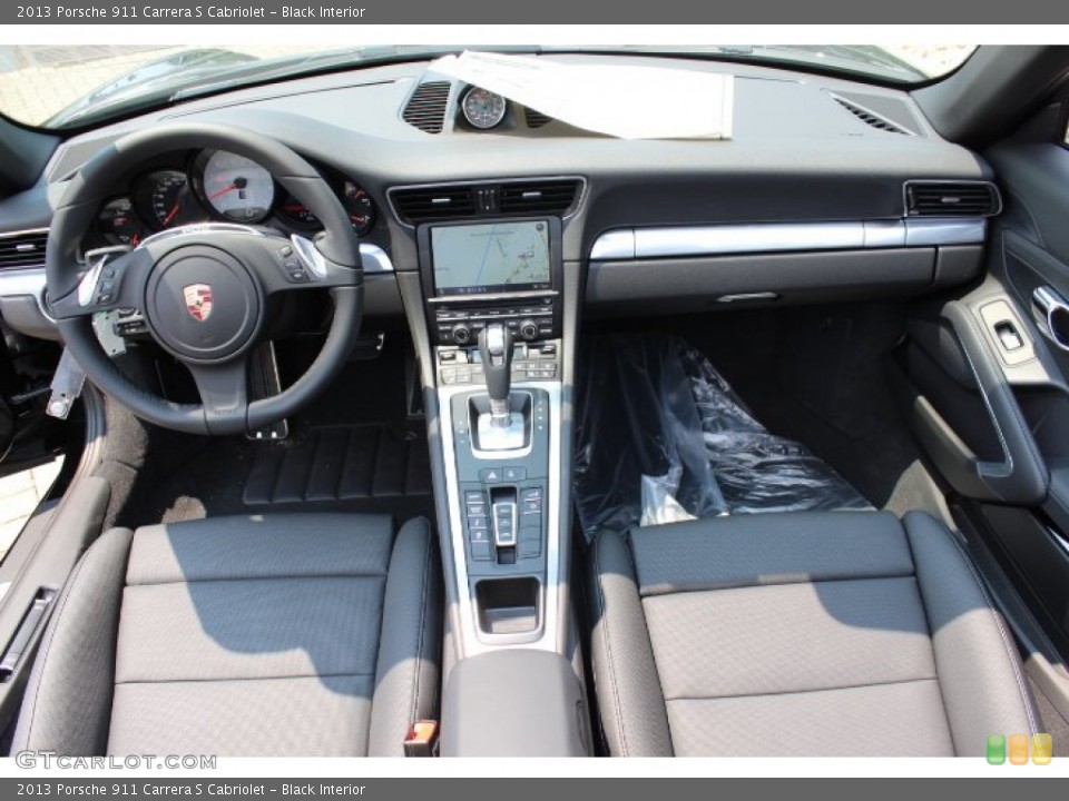 Black Interior Dashboard for the 2013 Porsche 911 Carrera S Cabriolet #68177463