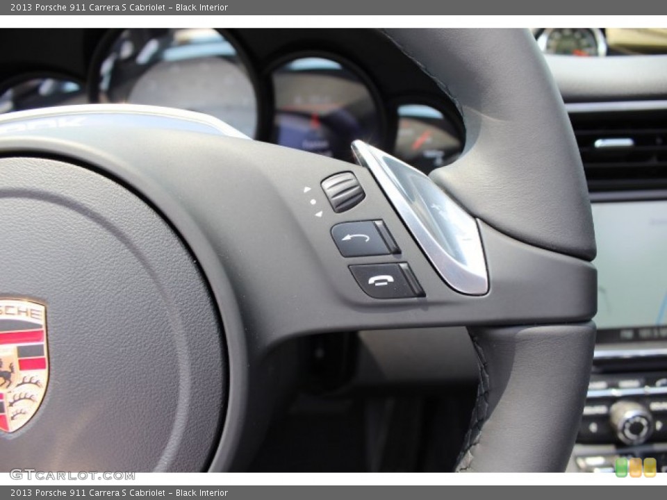 Black Interior Controls for the 2013 Porsche 911 Carrera S Cabriolet #68177505