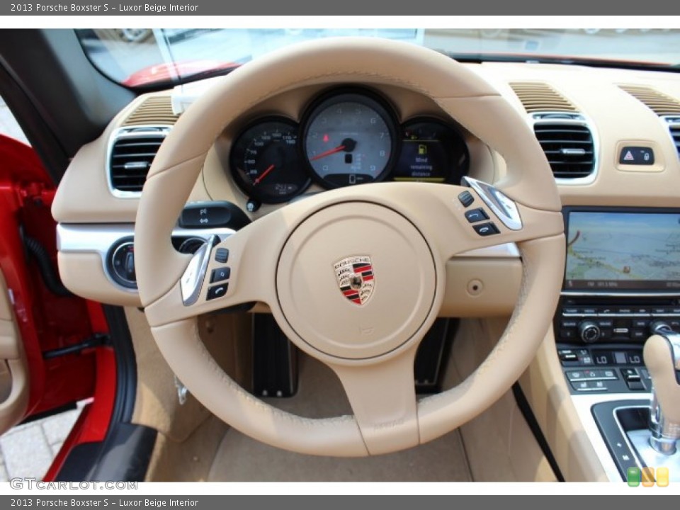 Luxor Beige Interior Steering Wheel for the 2013 Porsche Boxster S #68177772