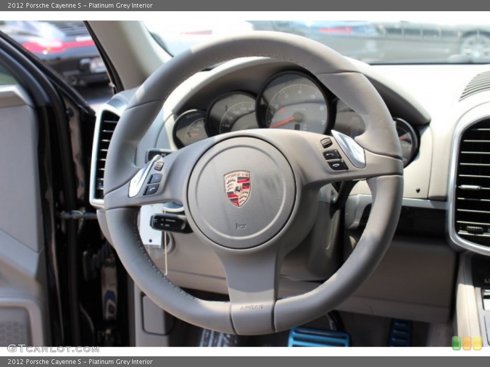 Platinum Grey Interior Steering Wheel for the 2012 Porsche Cayenne S #68178087