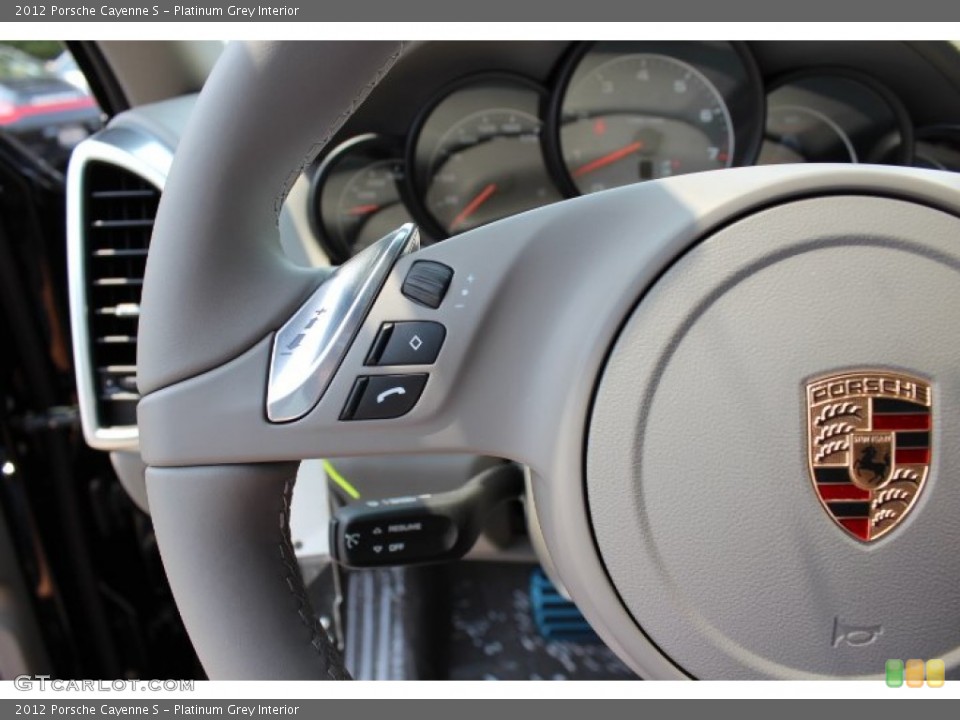 Platinum Grey Interior Controls for the 2012 Porsche Cayenne S #68178096