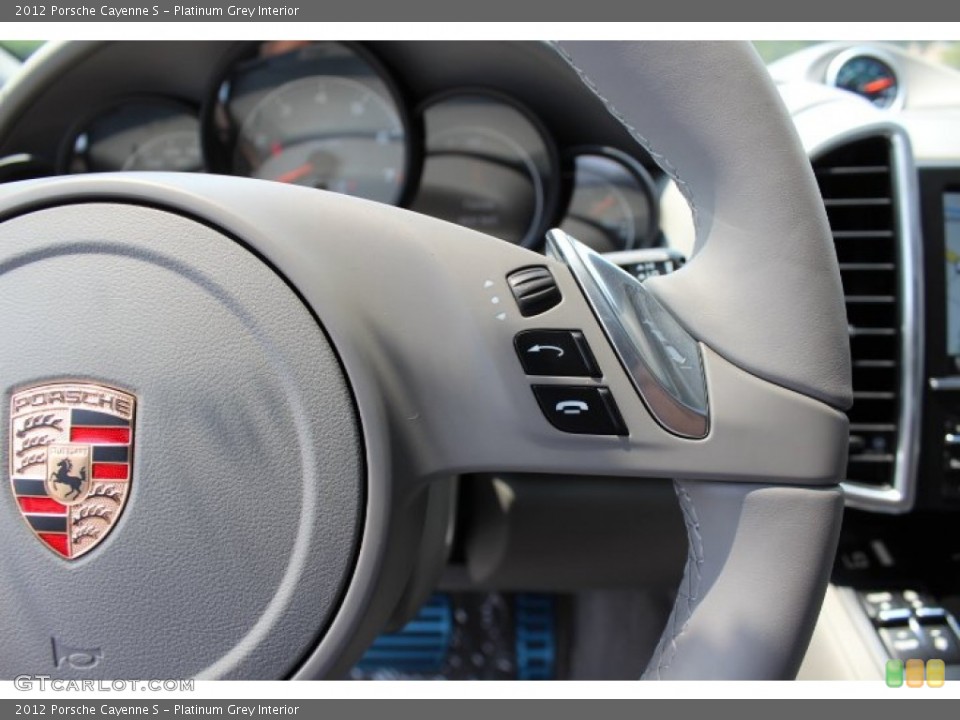 Platinum Grey Interior Controls for the 2012 Porsche Cayenne S #68178105