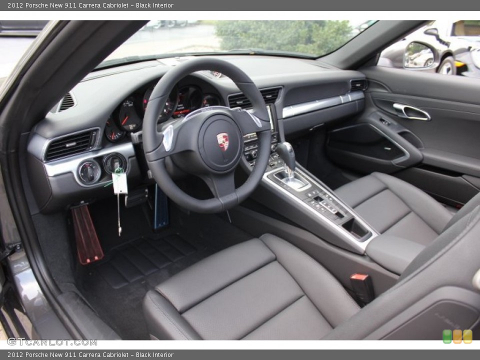 Black Interior Prime Interior for the 2012 Porsche New 911 Carrera Cabriolet #68178651