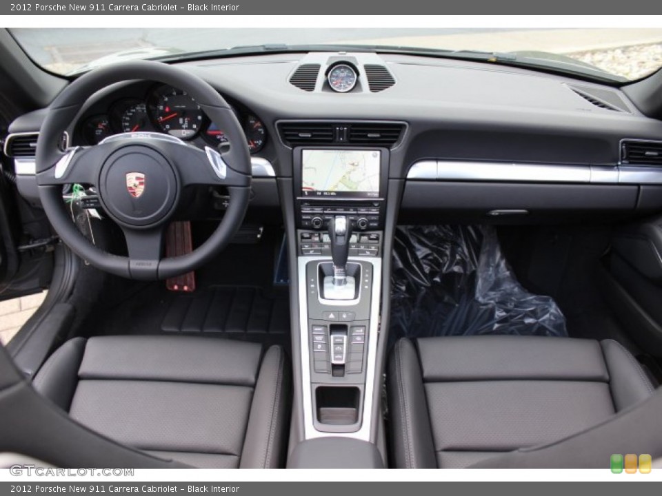 Black Interior Dashboard for the 2012 Porsche New 911 Carrera Cabriolet #68178697