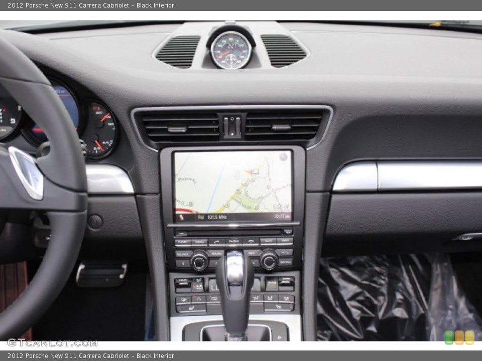 Black Interior Navigation for the 2012 Porsche New 911 Carrera Cabriolet #68178705