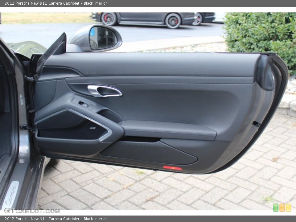 Black Interior Door Panel for the 2012 Porsche New 911 Carrera Cabriolet #68178783