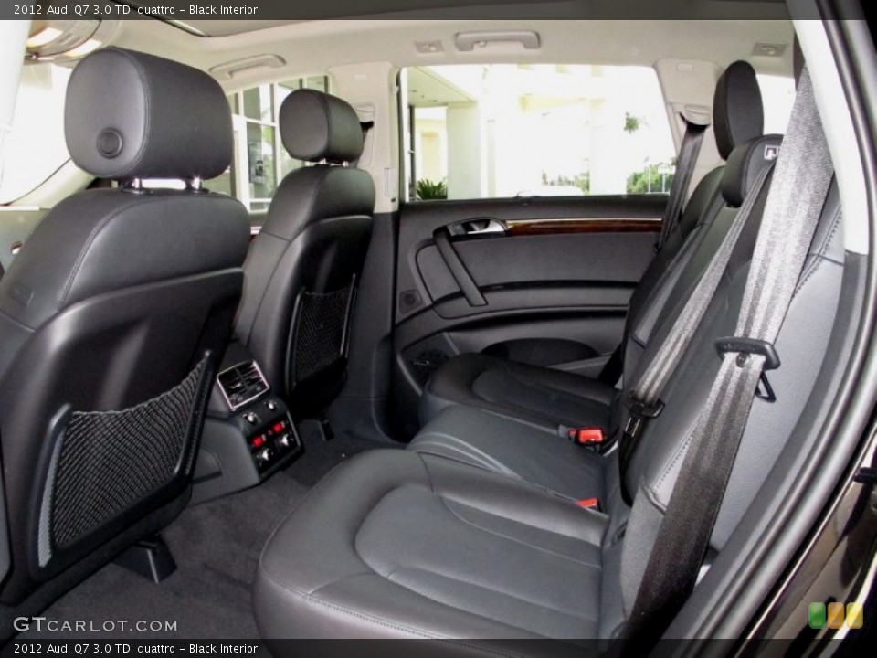 Black Interior Rear Seat for the 2012 Audi Q7 3.0 TDI quattro #68178870