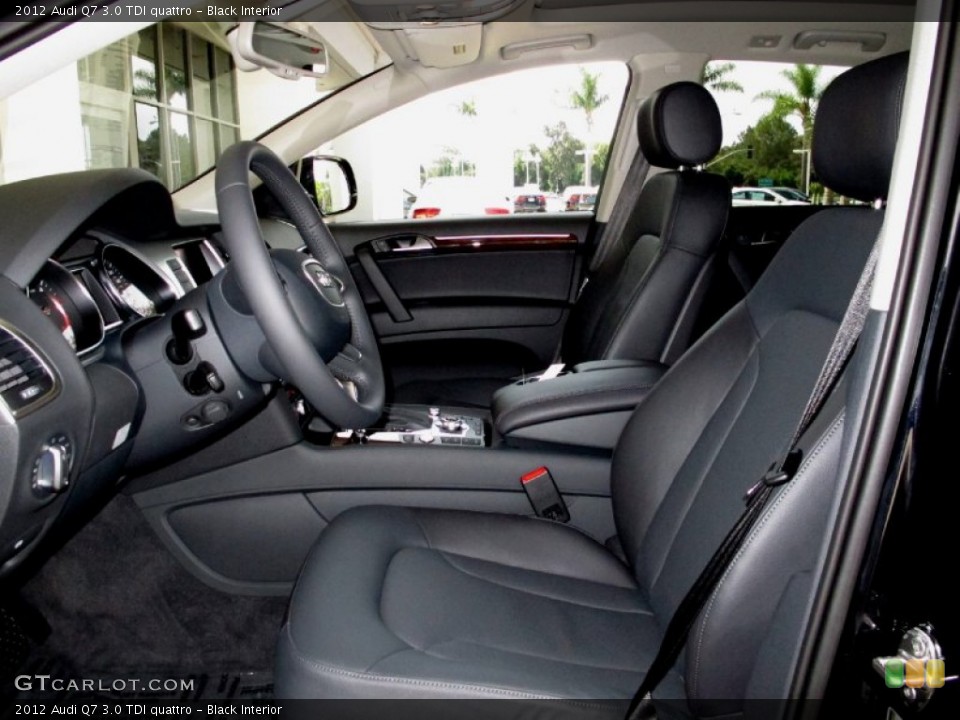 Black Interior Front Seat for the 2012 Audi Q7 3.0 TDI quattro #68178879