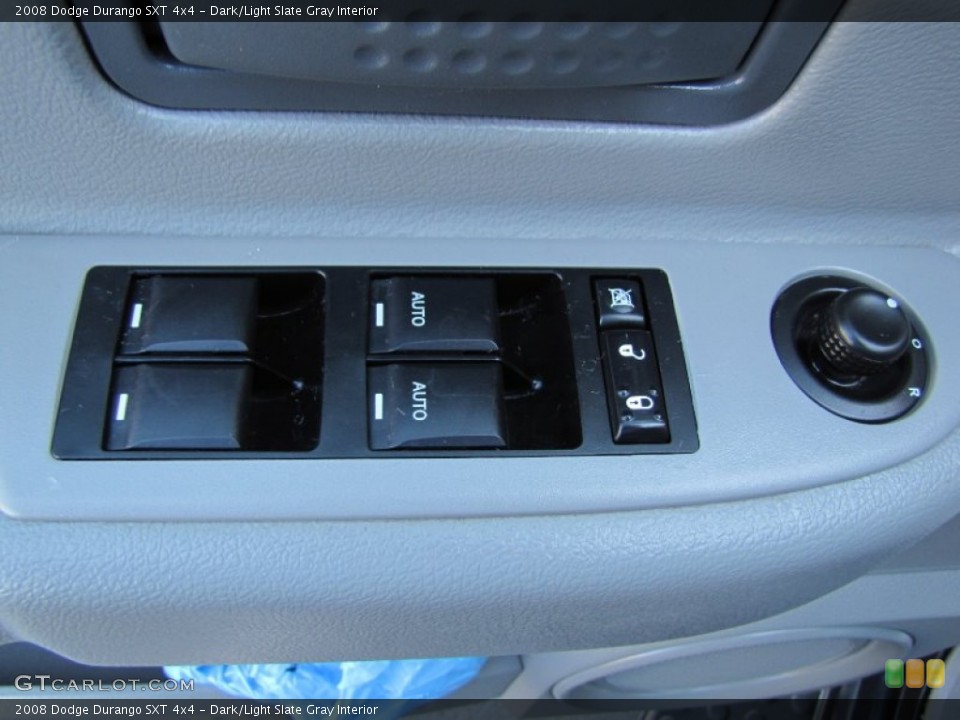 Dark/Light Slate Gray Interior Controls for the 2008 Dodge Durango SXT 4x4 #68182050