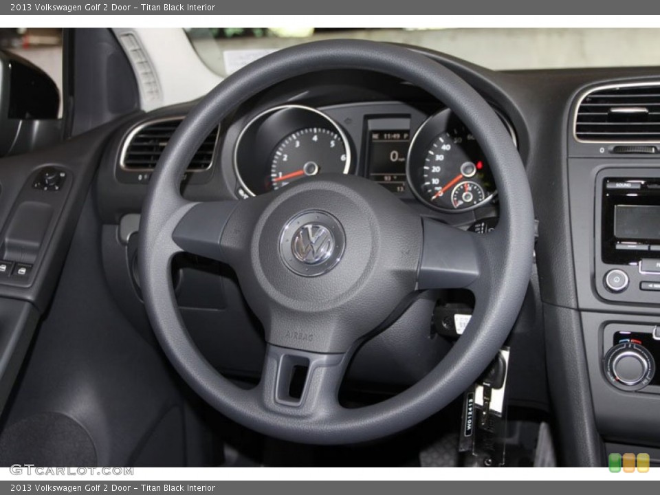 Titan Black Interior Steering Wheel for the 2013 Volkswagen Golf 2 Door #68182983