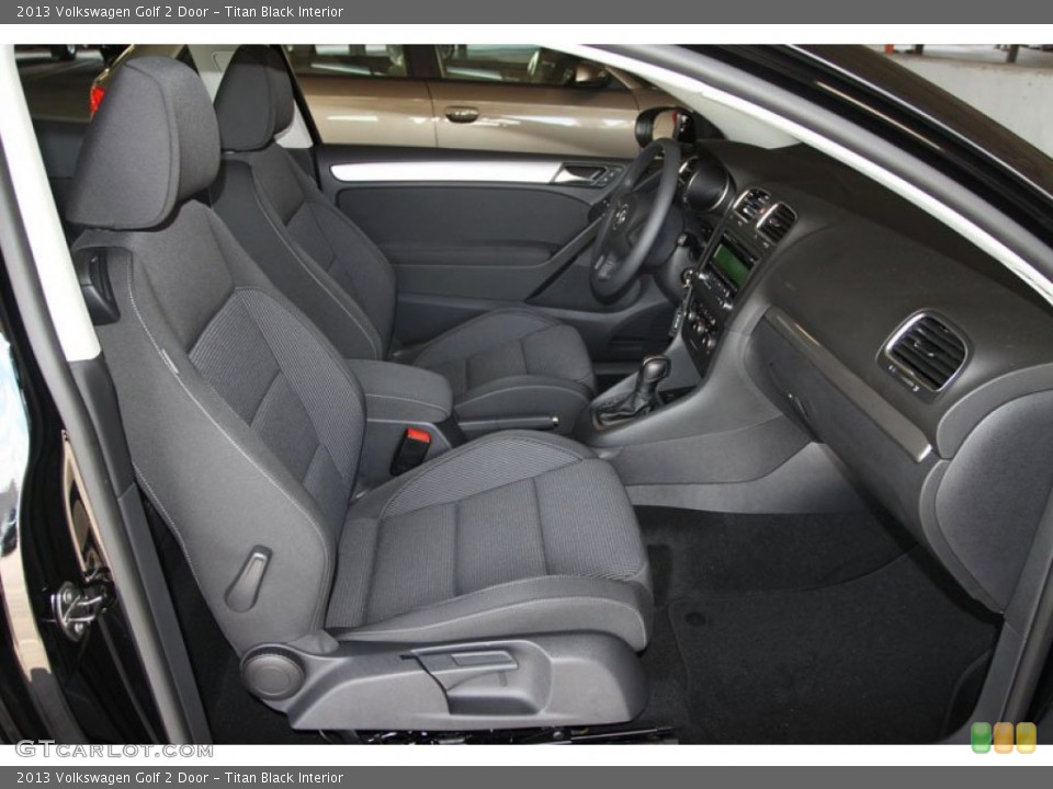 Titan Black Interior Front Seat for the 2013 Volkswagen Golf 2 Door #68183058