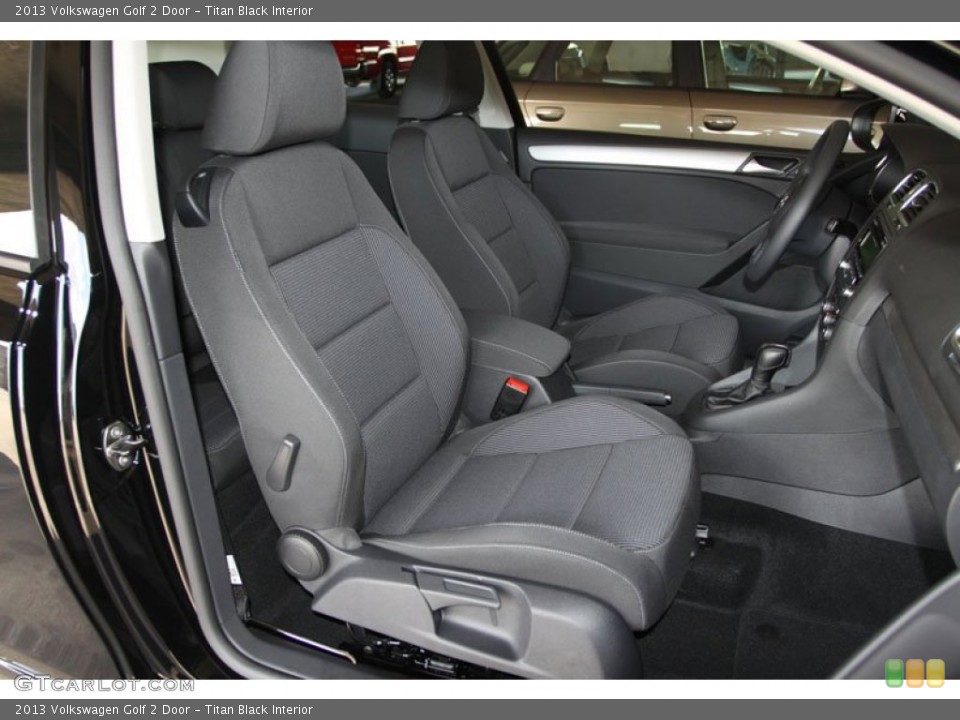 Titan Black Interior Front Seat for the 2013 Volkswagen Golf 2 Door #68183067