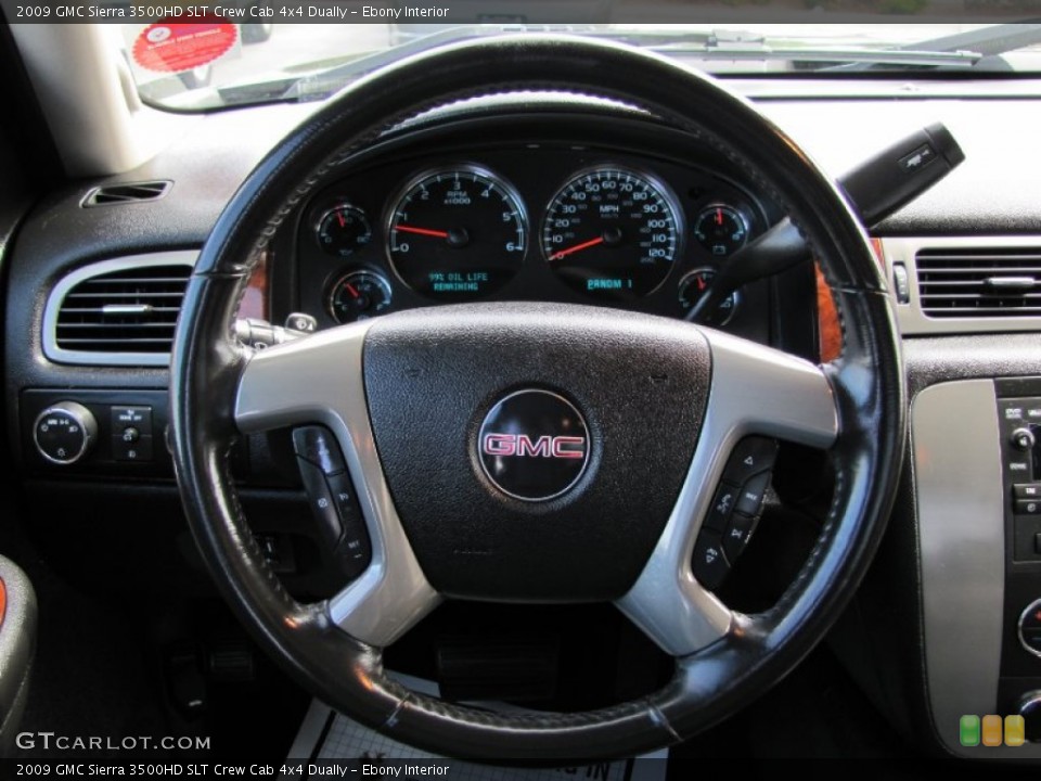 Ebony Interior Steering Wheel for the 2009 GMC Sierra 3500HD SLT Crew Cab 4x4 Dually #68183166
