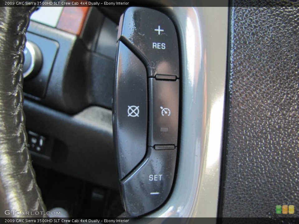 Ebony Interior Controls for the 2009 GMC Sierra 3500HD SLT Crew Cab 4x4 Dually #68183172