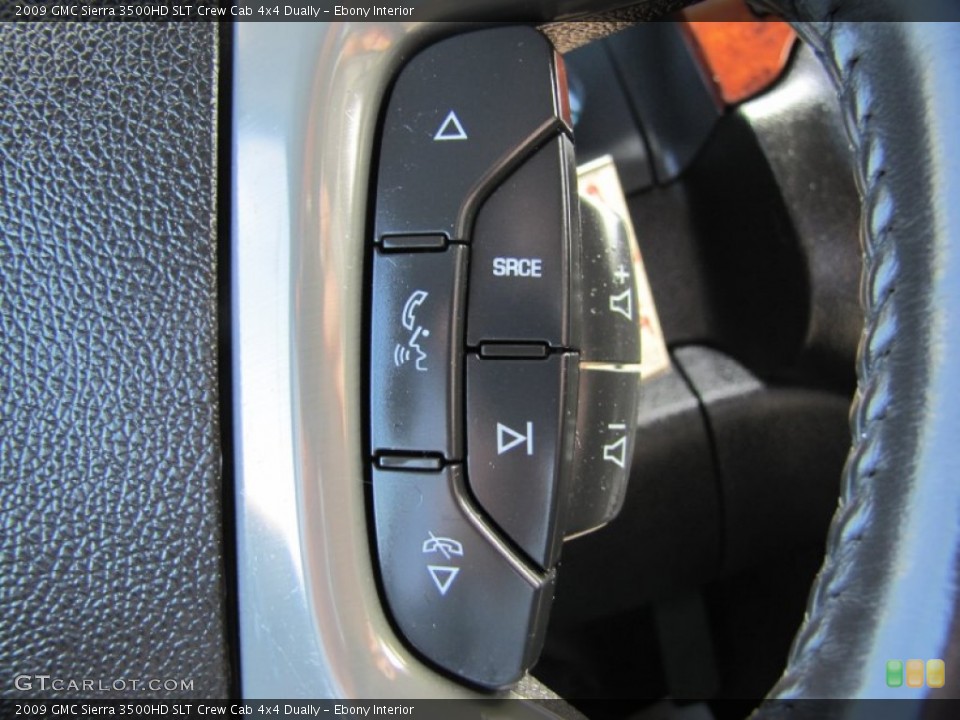 Ebony Interior Controls for the 2009 GMC Sierra 3500HD SLT Crew Cab 4x4 Dually #68183184