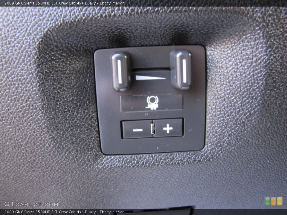 Ebony Interior Controls for the 2009 GMC Sierra 3500HD SLT Crew Cab 4x4 Dually #68183217