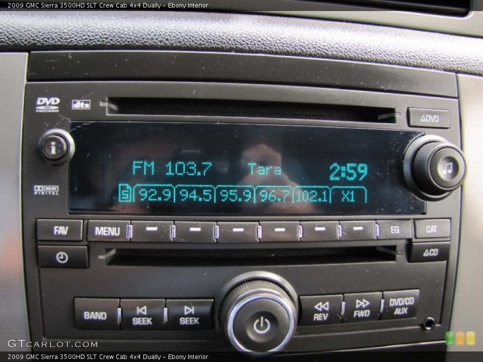 Ebony Interior Audio System for the 2009 GMC Sierra 3500HD SLT Crew Cab 4x4 Dually #68183256