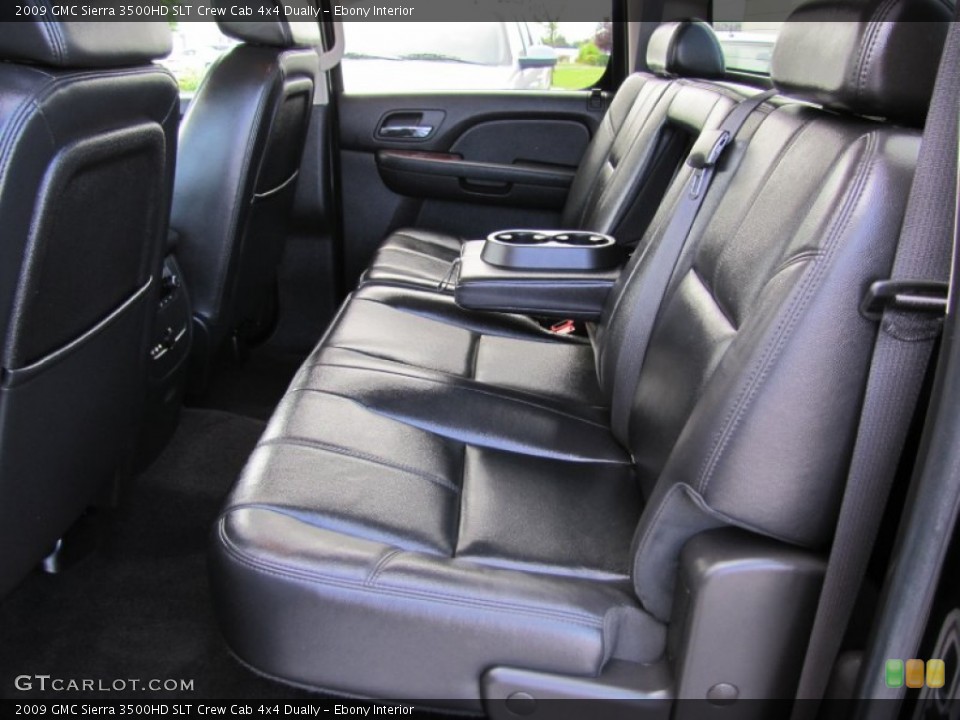 Ebony Interior Rear Seat for the 2009 GMC Sierra 3500HD SLT Crew Cab 4x4 Dually #68183331