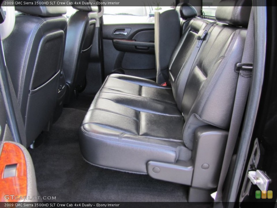 Ebony Interior Rear Seat for the 2009 GMC Sierra 3500HD SLT Crew Cab 4x4 Dually #68183340