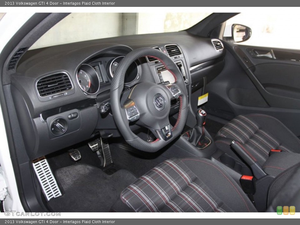 Interlagos Plaid Cloth Interior Prime Interior for the 2013 Volkswagen GTI 4 Door #68183427
