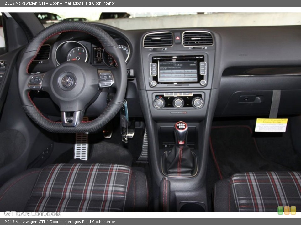Interlagos Plaid Cloth Interior Dashboard for the 2013 Volkswagen GTI 4 Door #68183463