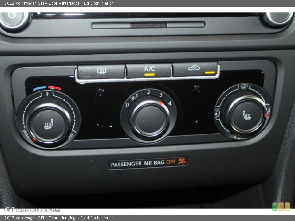 Interlagos Plaid Cloth Interior Controls for the 2013 Volkswagen GTI 4 Door #68183487