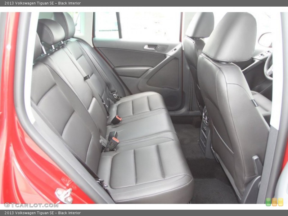 Black Interior Rear Seat for the 2013 Volkswagen Tiguan SE #68183775