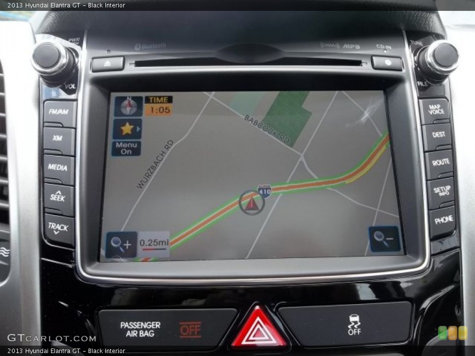 Black Interior Navigation for the 2013 Hyundai Elantra GT #68184012