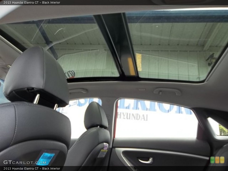 Black Interior Sunroof for the 2013 Hyundai Elantra GT #68184035