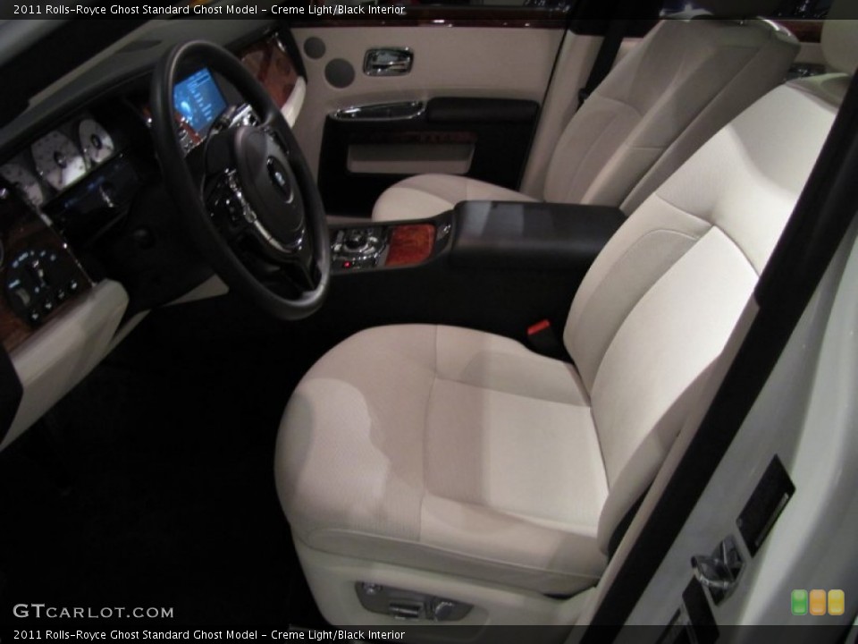 Creme Light/Black Interior Front Seat for the 2011 Rolls-Royce Ghost  #68184141