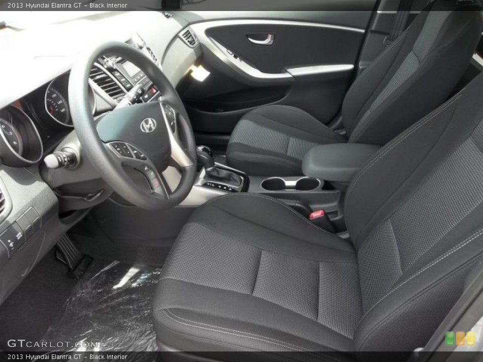 Black Interior Front Seat for the 2013 Hyundai Elantra GT #68184147