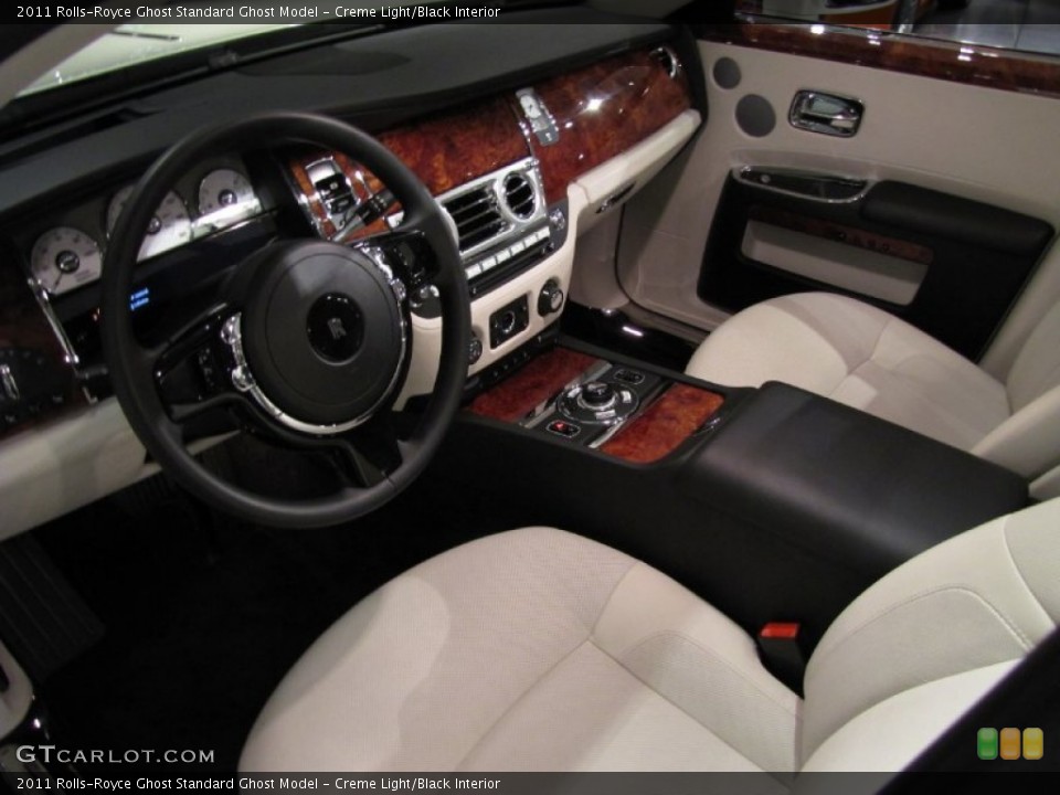 Creme Light/Black Interior Prime Interior for the 2011 Rolls-Royce Ghost  #68184150