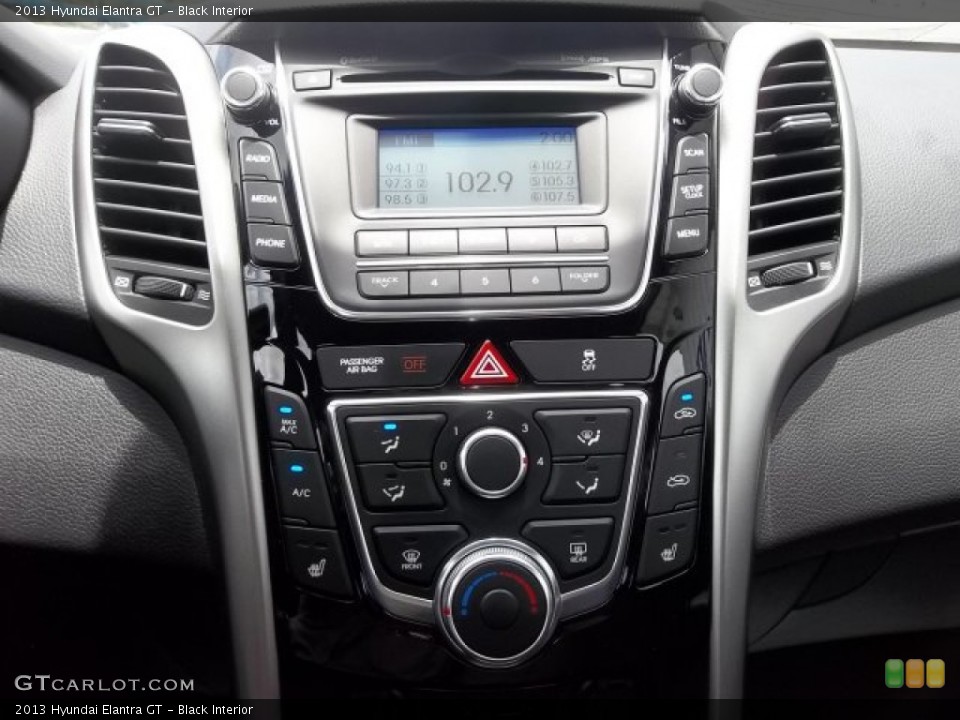 Black Interior Controls for the 2013 Hyundai Elantra GT #68184165