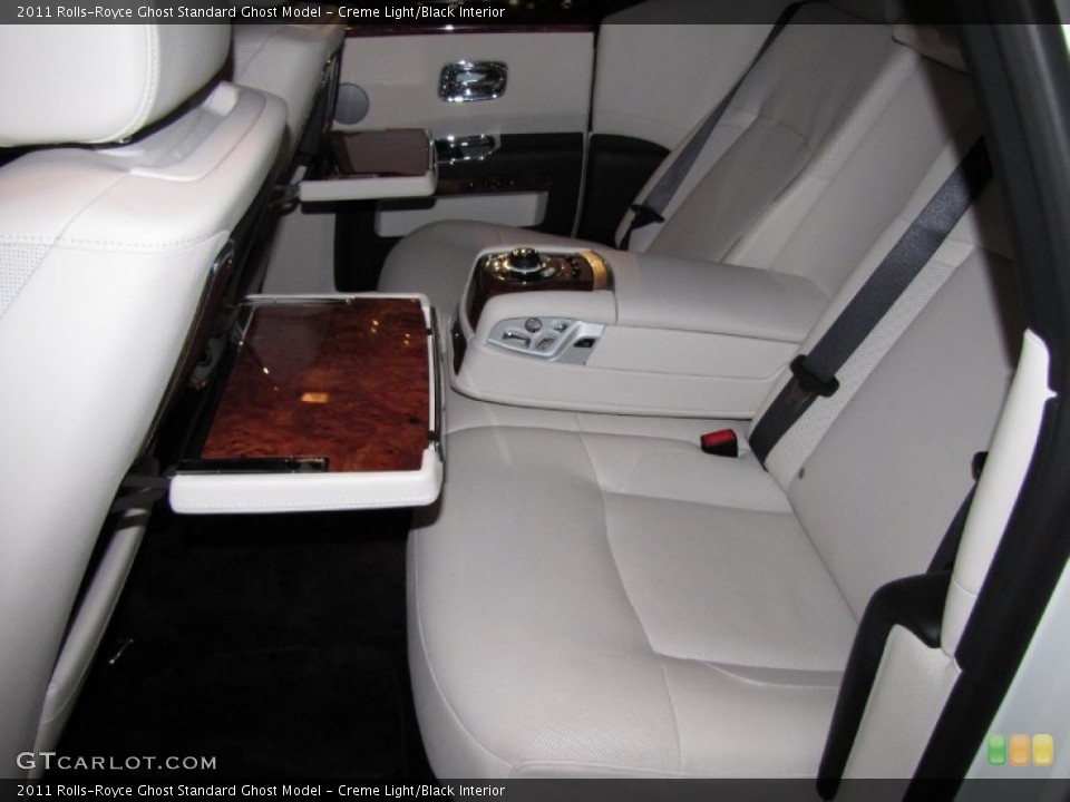 Creme Light/Black Interior Rear Seat for the 2011 Rolls-Royce Ghost  #68184189