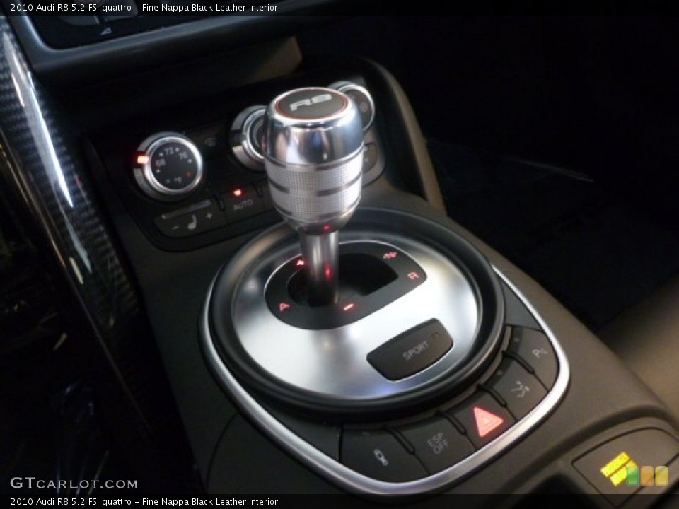 Fine Nappa Black Leather Interior Transmission for the 2010 Audi R8 5.2 FSI quattro #68184927